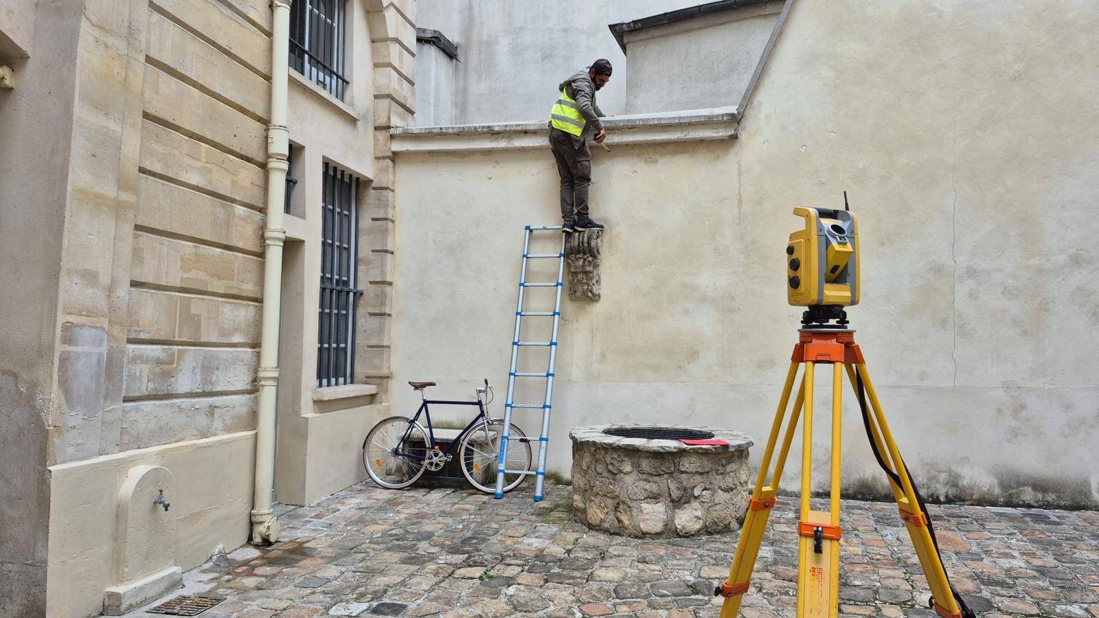 Levé topographique d'état des lieux par GEO-VISION géomètres à Paris (75)