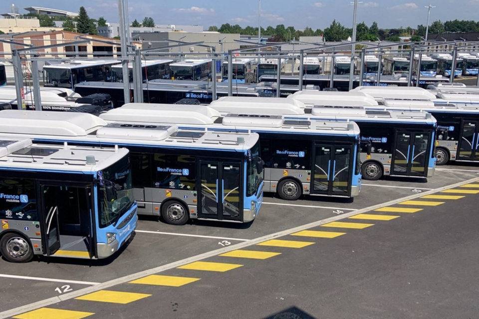 site de dépôt de bus Transdev pour levé topographique à Montesson