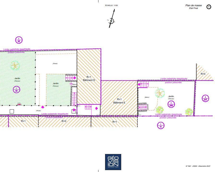 Plan de masse La-Celle-Saint-Cloud près de Marly-Le-Roi