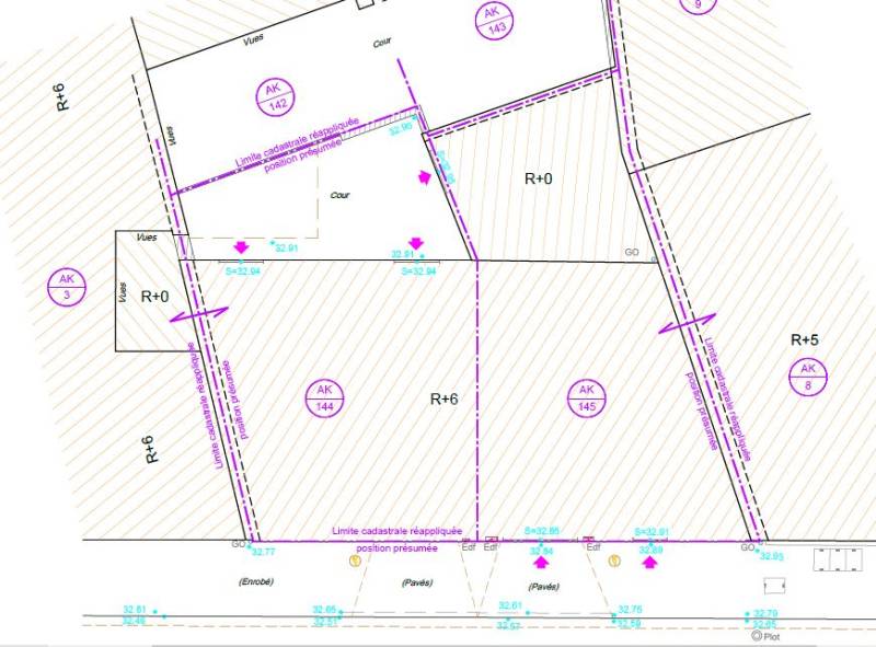 Plan de masse pour une mise en copropriété à Neuilly-sur-Seine proche de Levallois-Perret