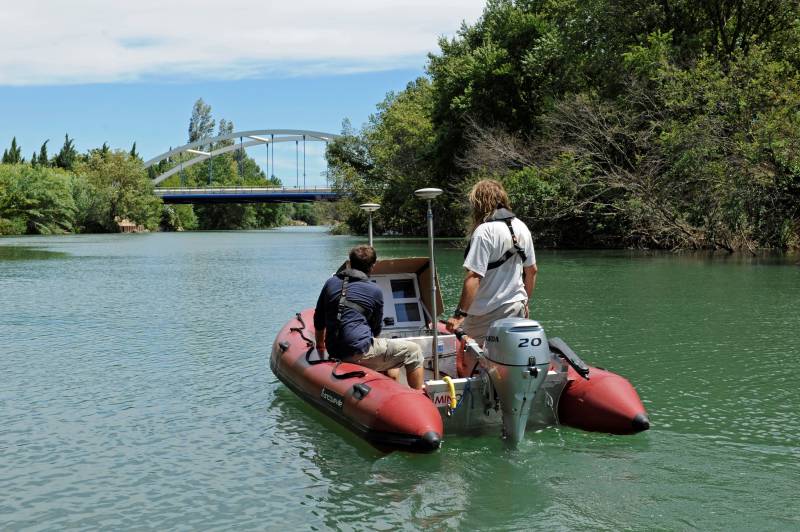 Bathymétrie sur fleuve à le Pecq proche de Saint-Germain en Laye