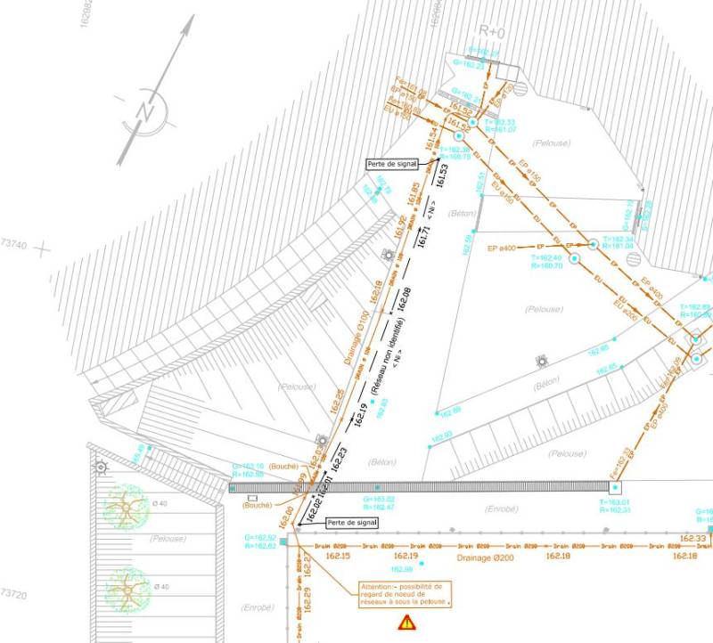 plans des réseaux enterrés à Voisins-le-Bretonneux 